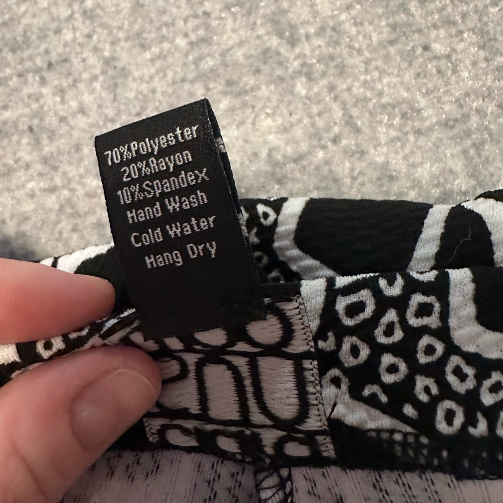 CLARA SUNWOO Womens Black and White Geometric Pants Size S Retro Business Career - Picture 7 of 7